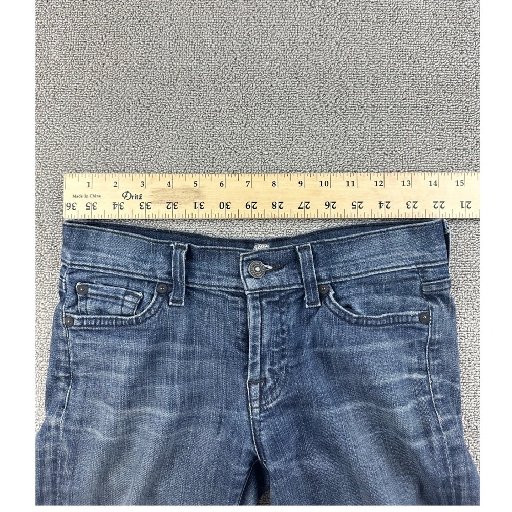7 For All Mankind Gwenevere Skinny Jeans Women 24 Blue Denim P179P702SB - Picture 9 of 9